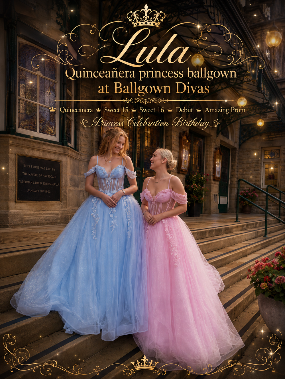Lula - Quinceañera Princess Ballgown - Pink 👸✨️