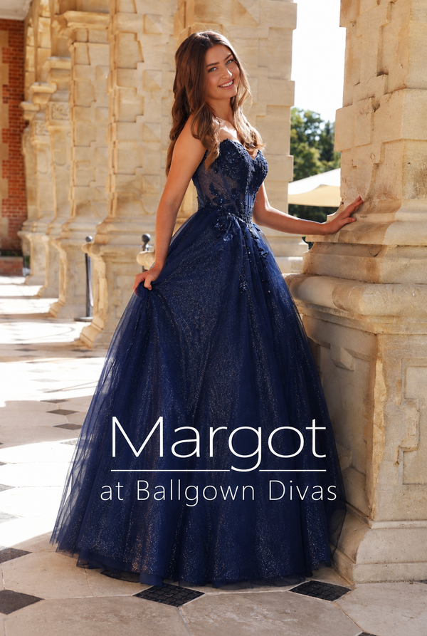 Margot - Tulle Ballgown Prom Dress - Navy