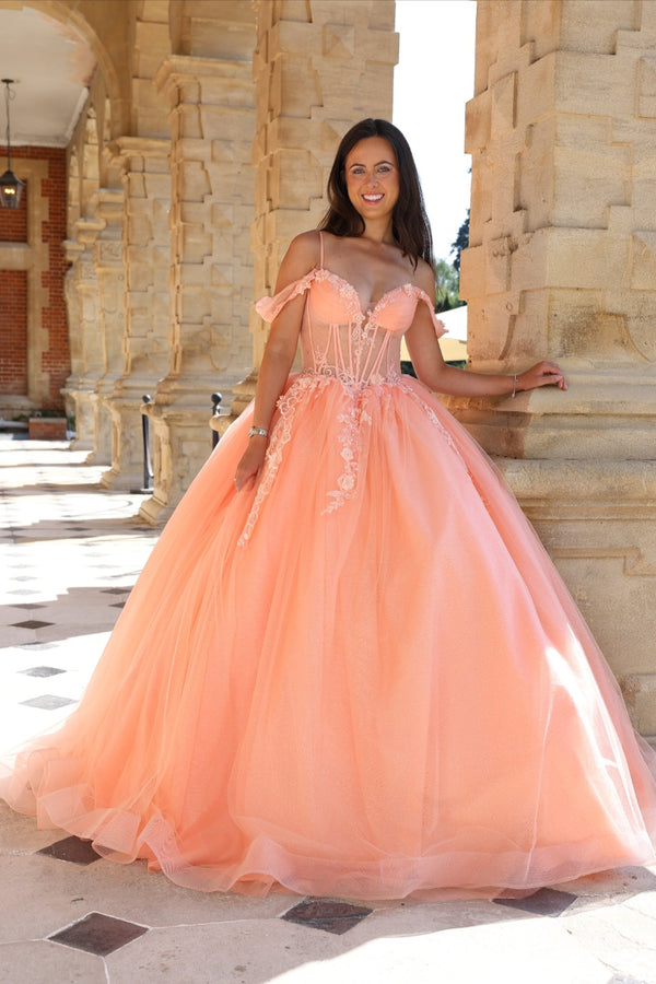 Arianne - Princess Ballgown Prom Dress - Sky Blue