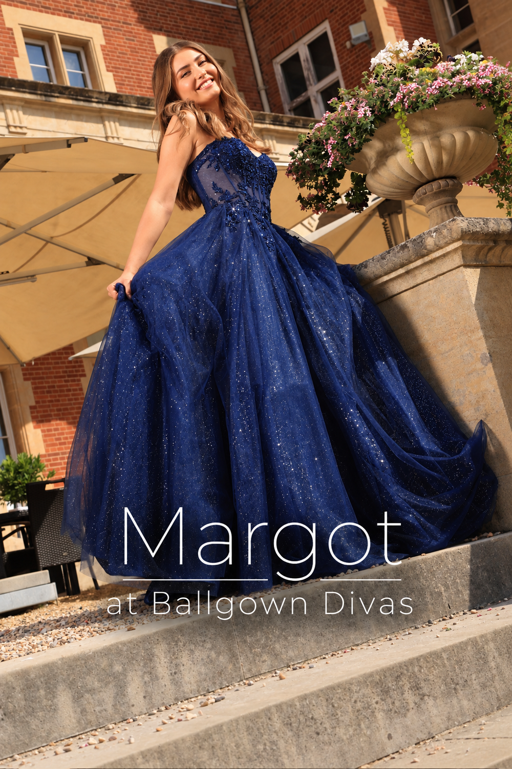 Margot - Tulle Ballgown Prom Dress - Navy