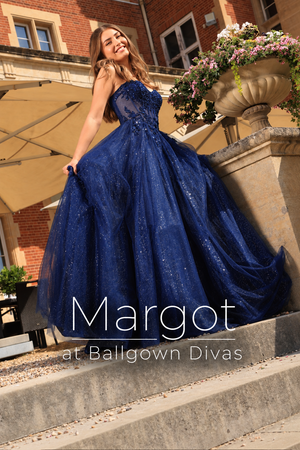 Margot - Tulle Ballgown Prom Dress - Navy