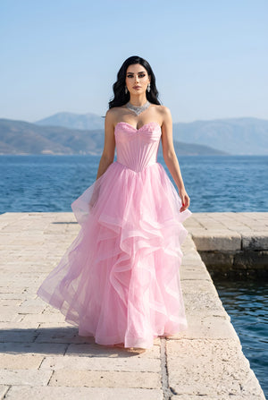 Waterfall Prom Evening Dress - Lexie
