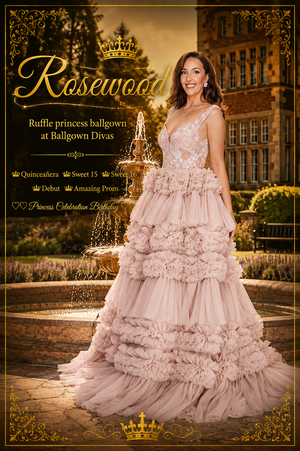 Rosewood - Ruffle Quinceañera Princess Ballgown