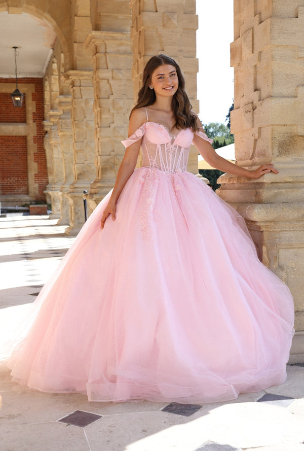 Arianne - Princess Ballgown Prom Dress - Sky Blue