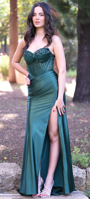 Fitted Prom Evening Dress - Isadora