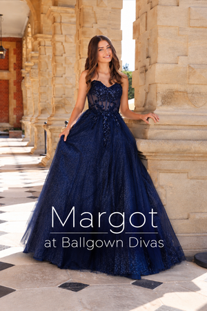 Margot - Tulle Ballgown Prom Dress - Navy