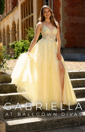 Gabriella - Corset Tulle Prom Dress - Emerald Green