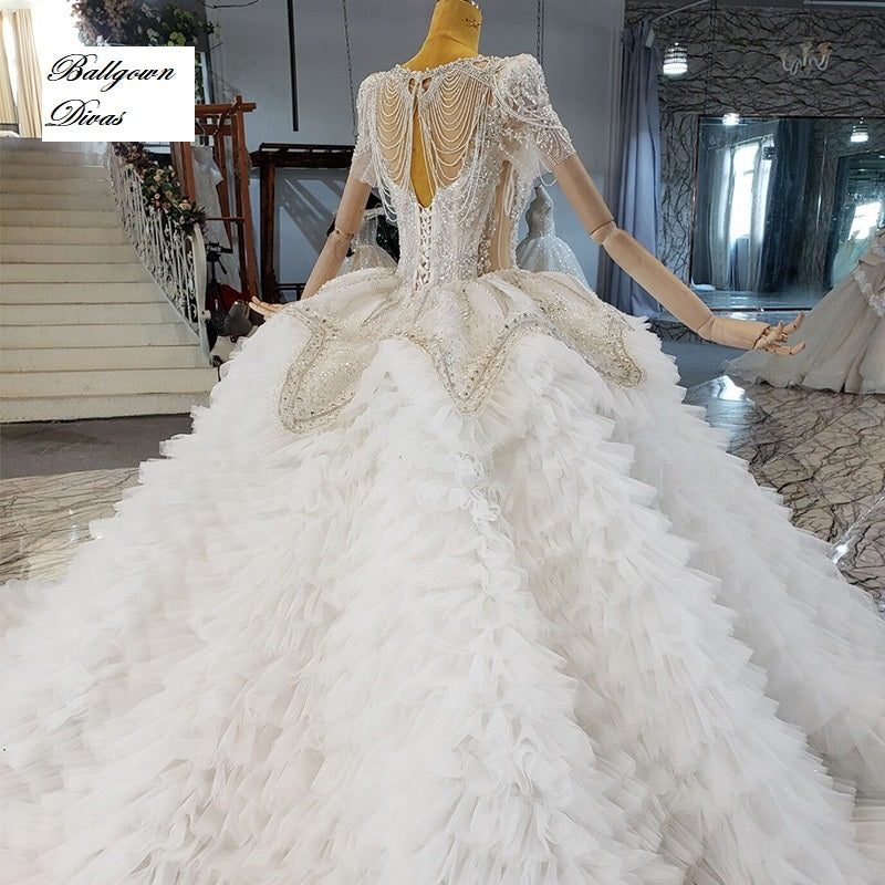 £300 Princess Wedding Dress - 'Rosella' UK 10 - 12