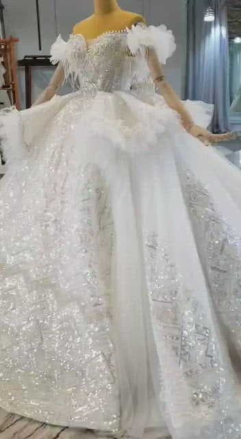 £300 Princess Wedding Dress - 'Claudia' UK 10 - 12