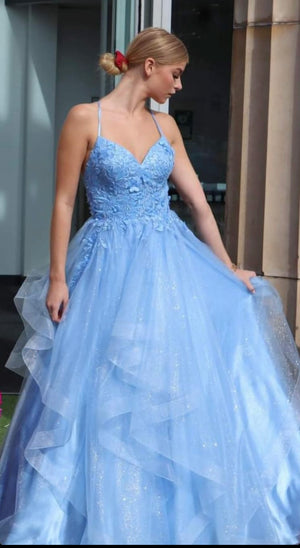 Waterfall Prom Evening Dress - Candyfloss Flowers