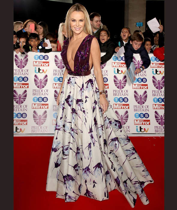 Diva Amanda Holden at The Pride of Britain Awards 2017