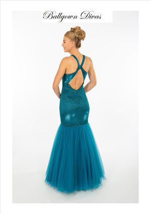 Fishtail Prom Evening Dress - Belle