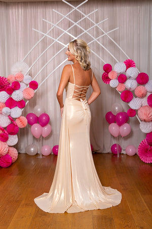 Fitted Prom Evening Dress - Sugar Plum