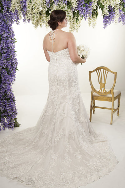 WEDDING DRESS Plus size - ‘zurich’ VINTAGE UK 24