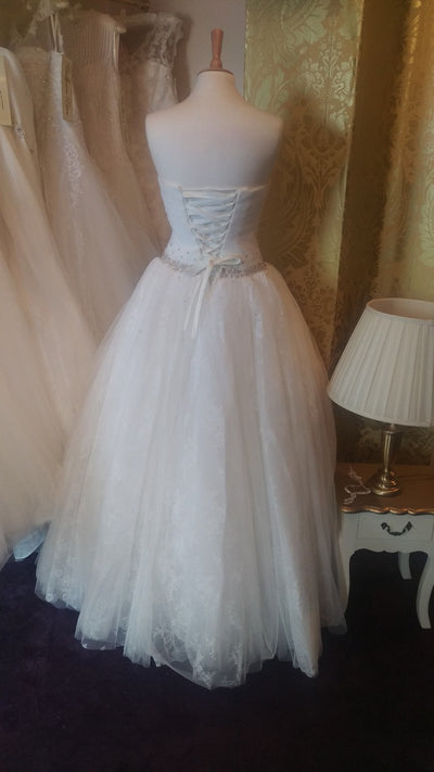 WEDDING DRESS ‘darcie’ - IVORY UK 10 - £50